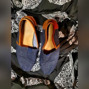 TOMS denim slip on  size 10.5